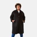 Kmart Curve Textured Coat - Black Size: 18