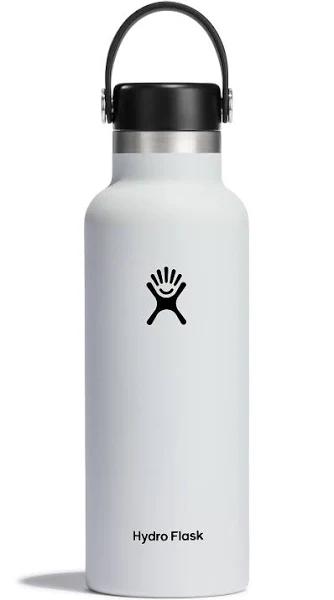 Hydro Flask 18 oz Standard Mouth Bottle White