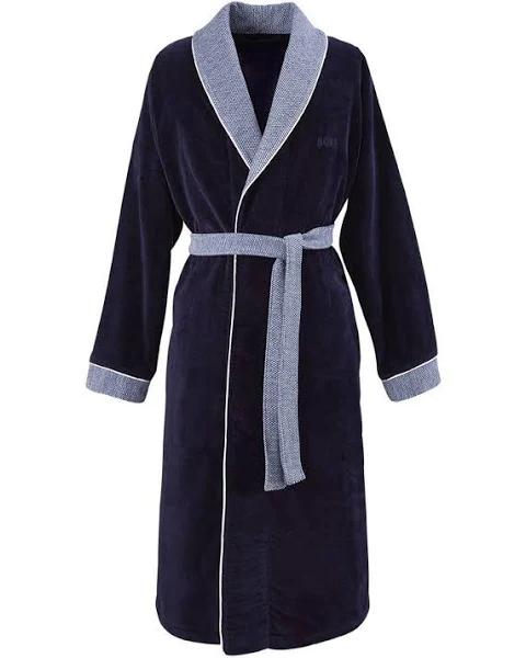 David Jones Hugo Boss Lord Bathrobe XXL in Navy, Size 2XL