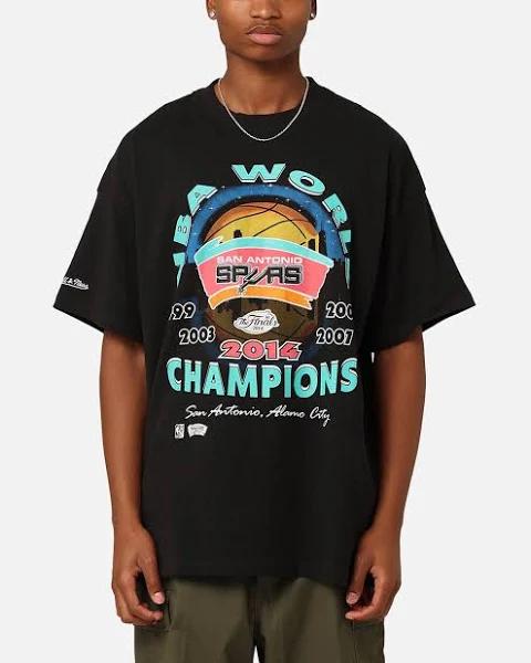 Mitchell & Ness San Antonio Spurs 2014 World Champs T-Shirt - Black XXL