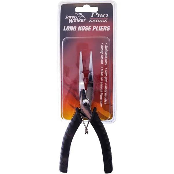 Jarvis Walker Pro Series 6" Long Nose Pliers Stainless Steel