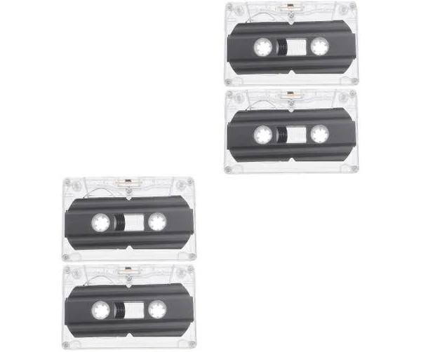 4 Pcs Mix Low Noise 30 Min Recording Time Tapes Blank Cassette Audio