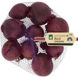 Woolworths Red Onions 1kg Bag