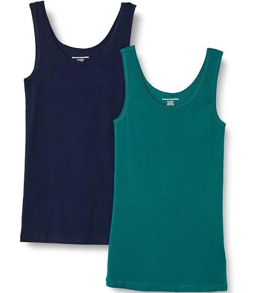 Amazon Essentials Women's Slim-Fit Tank, Pack of 2