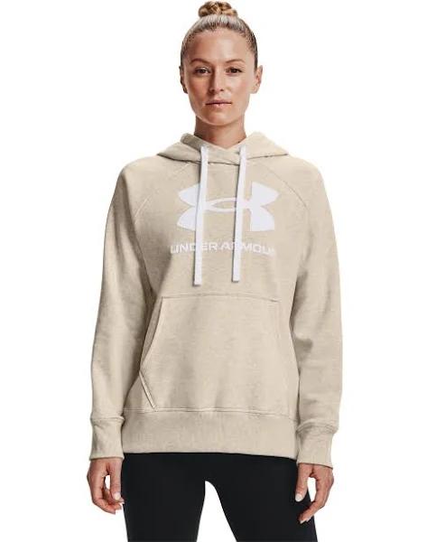 Under Armour Rival Fleece HB Hoodie Beige Women - S