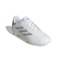 adidas-Copa Pure II League Firm Ground Boots-Kids-Cloud White / Cloud White / Silver Metallic-4