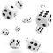 Oakie DOAKIE Dice D6 12 mm Marble - White (36)