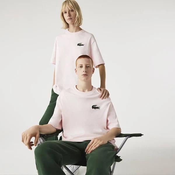 Lacoste Originals Loose Fit T-Shirt in Pink L