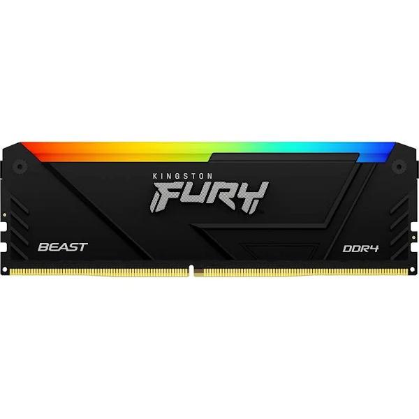 Kingston Fury Beast RGB Kf436c18bb2a/32 1x32GB DDR4 3600MHz Memory RAM Black