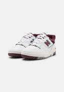 New Balance Men's 550 WHITE/NB Burgundy - Size 14