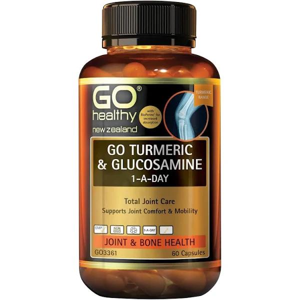 GO Healthy GO Turmeric & Glucosamine 1-A-Day 60 Capsules