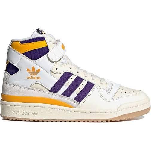 Adidas Forum 84 High 'Lakers' Sneakers | Cream | Men's Size 7.5