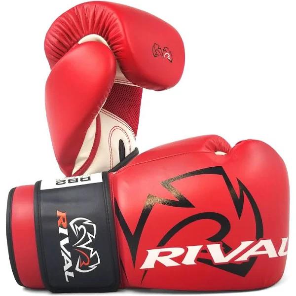 Rival Boxing RB2 2.0 Super Hook and Loop Bag Gloves - Red M