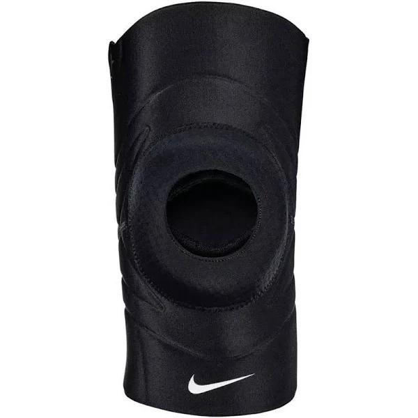 Nike Unisex Adult Pro Compression Open Knee Support Black XL