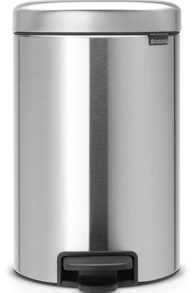 Brabantia - NewIcon Pedal Bin - Matt Steel - 12L