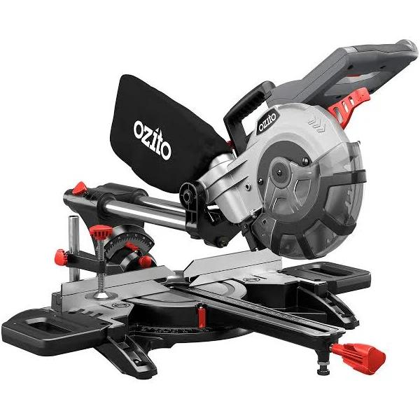 Ozito 1800W 210mm 8-1/4" Double Bevel Sliding Mitre Saw SCMS-1621