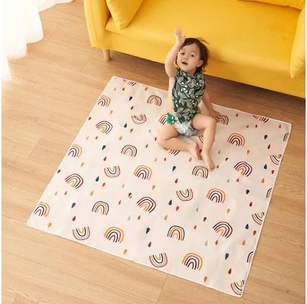 Baby Toddler Kids Messy Splat Mat Feeding High Chair Waterproof Messy Mat-Style 1