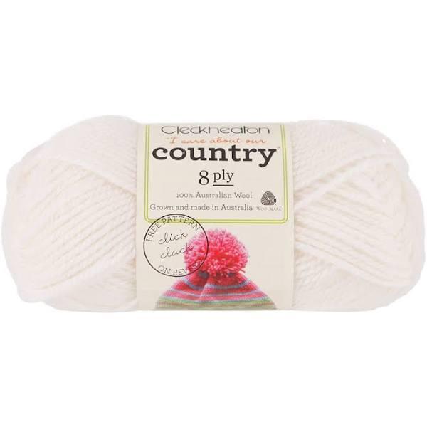 Cleckheaton Country 8 Ply - 0003 White