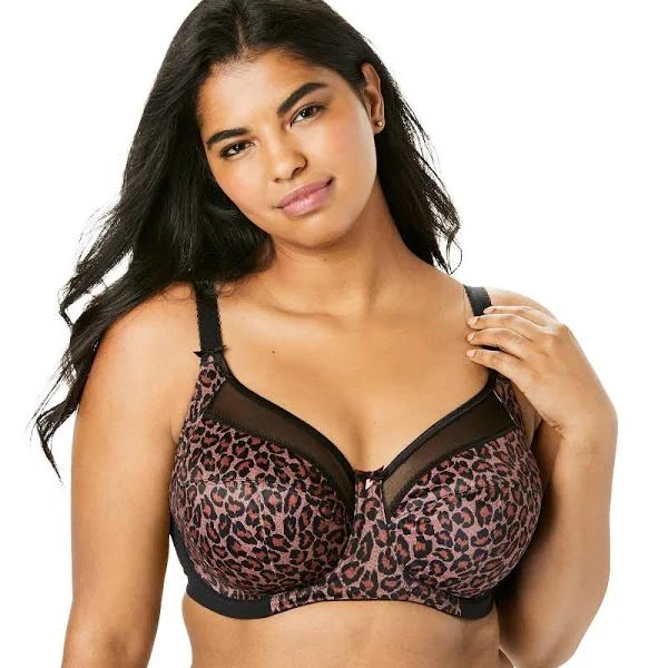 Goddess Kayla Underwire Banded Bra - Dark Leopard - 22F Dark Leopard