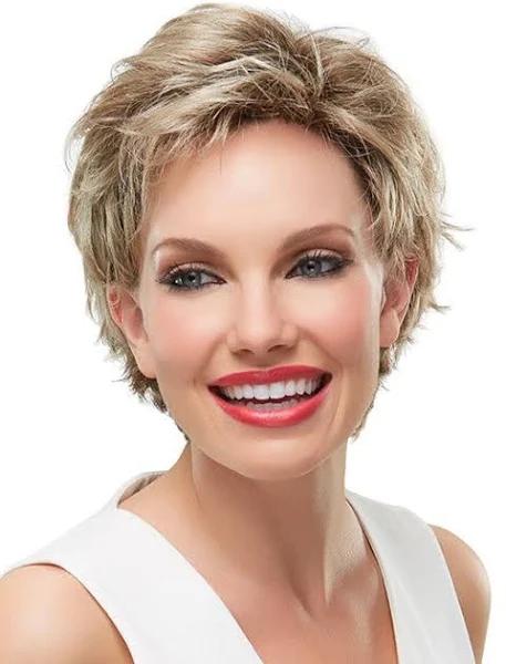 Jon Renau Robin Petite Monofilament Wig, 22F16S8 Venice Blonde