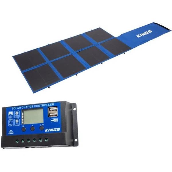 Kings 240W Folding Solar Blanket + 15A PWM Solar Controller