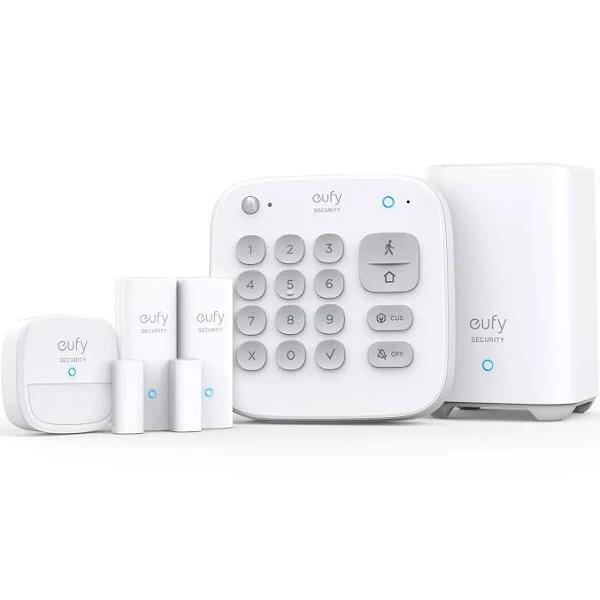 Eufy Security 5-Piece Home Alarm Kit, Home Security System, Keypad, Motion Sensor, 2 Entry Sensors, Home Alarm System, Control from The App, Links Wi