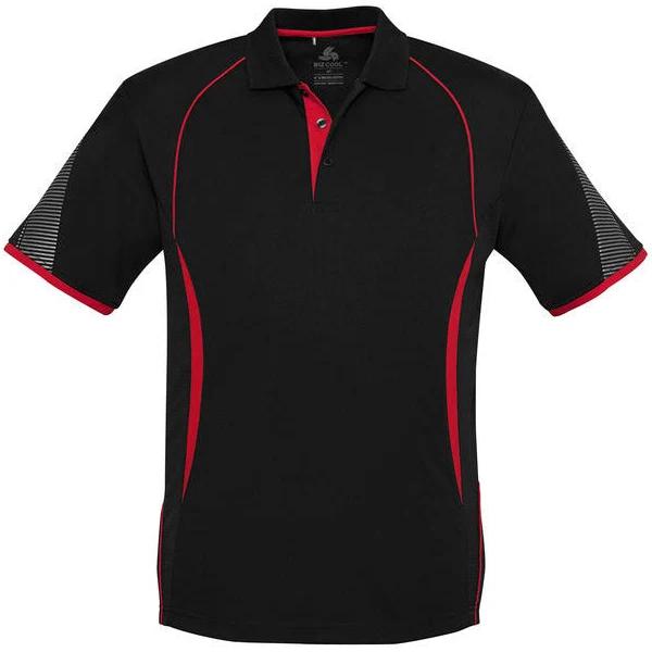 Biz Collection P405KS Razor Kids Polo 10 / Black/Red