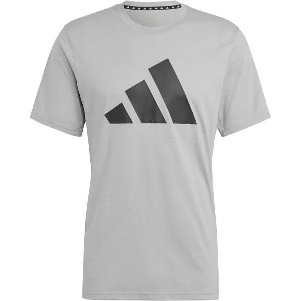 Adidas Train Essentials Feelready Logo Short Sleeve T-Shirt Grey Black - S