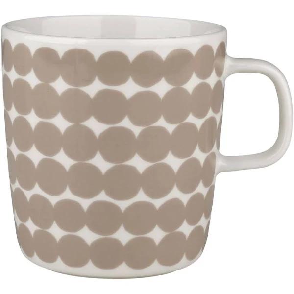 Marimekko Oiva - Räsymatto Mug, 4 DL, White - Beige