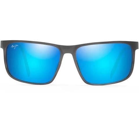 Maui Jim Wana Sunglasses - Brushed Dark Gunmetal/Blue Hawaii Polarised Lenses