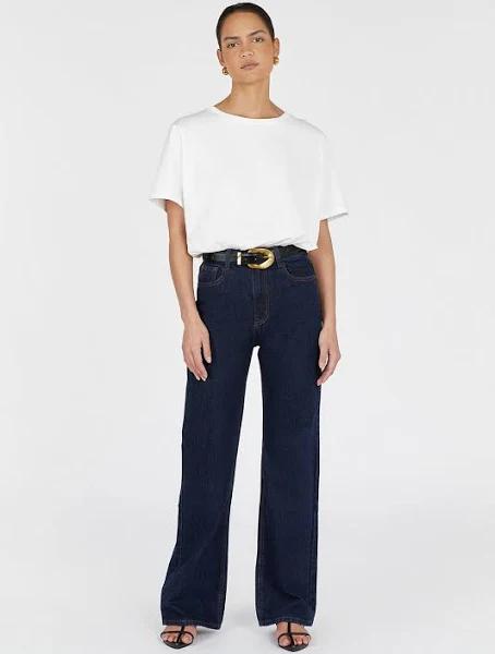 Alexa High Rise Straight Jean in Indigo Size 12 by DISSH