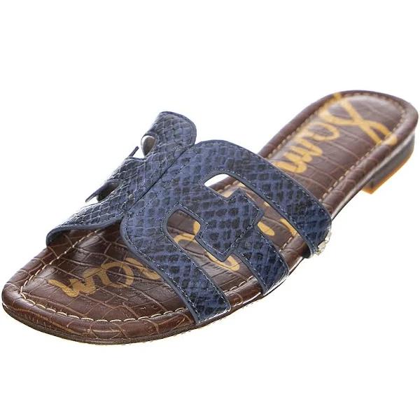 Sam Edelman Womens Bay Marlin Blue / Mamba Snake Sandals Size US 6