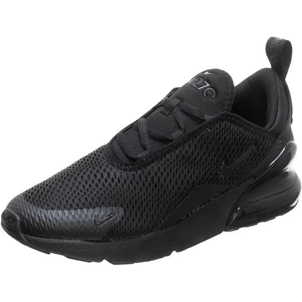 Nike Air Max 270 (PS) Triple Black Shoes - Size 3