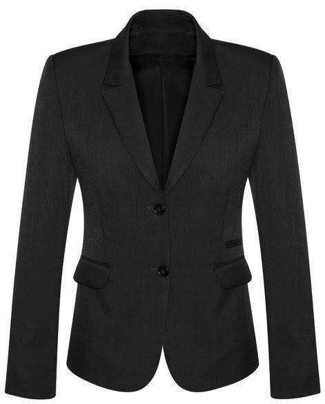 Biz Corporates Womens 2 Button Mid Length Jacket (60119) Black / 24