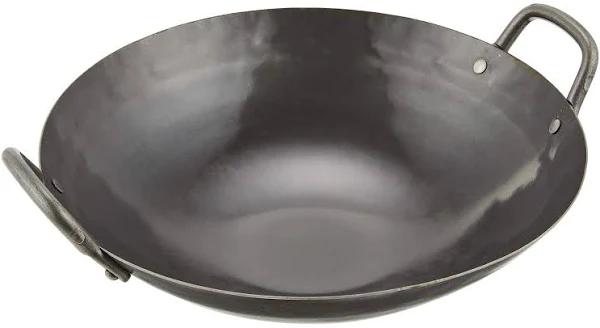 Yamada Hammered Iron Double-Handle Wok (1.2mm Thickness) 27cm