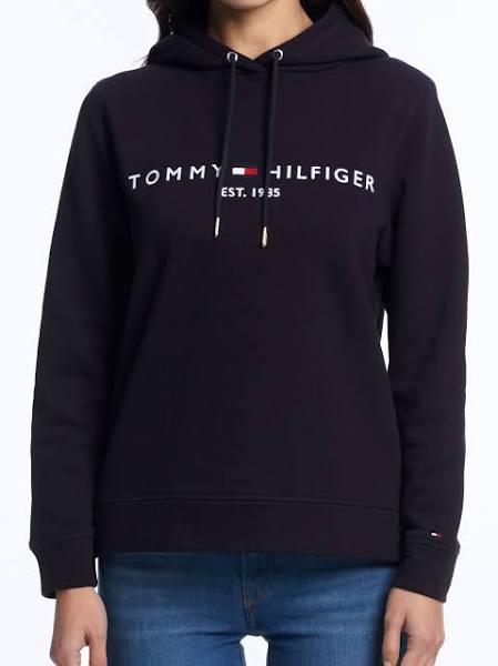 Tommy Hilfiger Heritage Hilfiger Hoodie in Desert Sky Navy XS