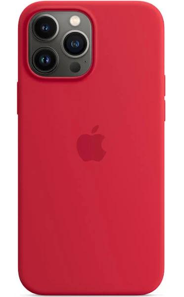 Apple: iPhone 13 Pro Max Silicone Case with MagSafe – Red