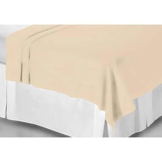 Belledorm 200 Thread Count Egyptian Cotton Flat Sheet Papyrus Single