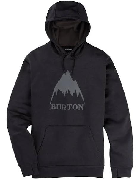 Burton Oak Pullover Hoodie - True Black Heather - 2022, XL