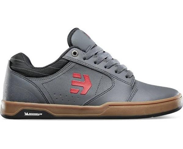 Etnies Camber Crank Flat Bike Shoes Grey/Gum/Red