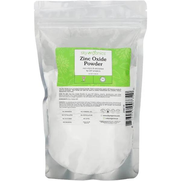 Sky Organics Zinc Oxide Powder 16 oz (454 g)