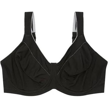 Hestia Active Support Underwire Bra - Black