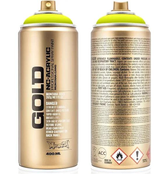 Montana Gold Spray Paint 400ml - Flash Yellow