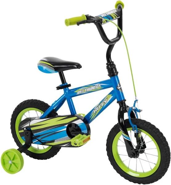 Huffy Pro Thunder 12" Kids Bicycle Bike 3-5yr/94-109cm Blue w/Training Wheels