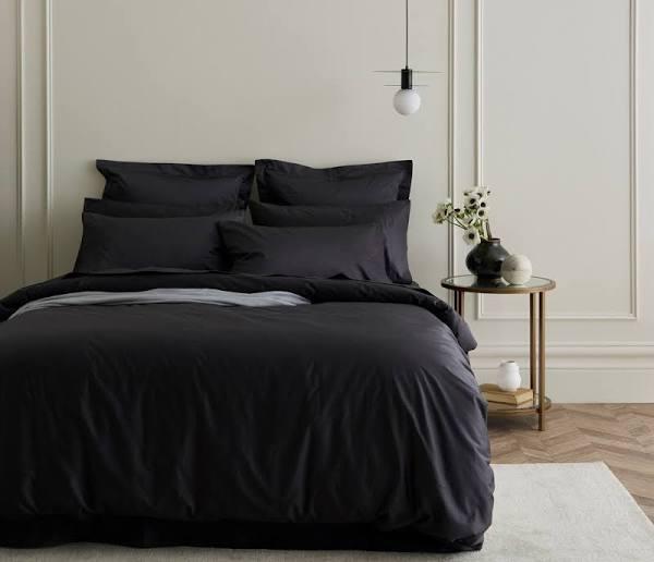 Bedding Co. Egyptian Cotton Quilt Cover Set 1200 Thread Count | Charcoal | Double