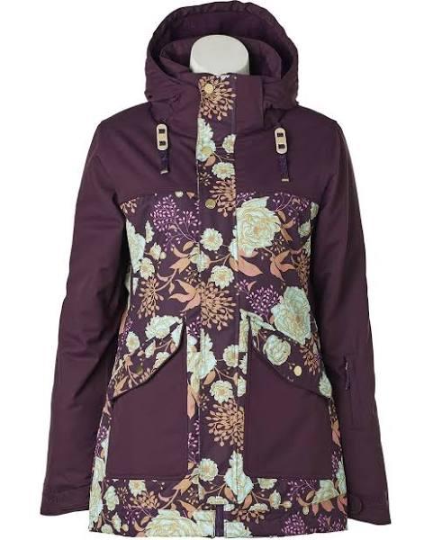 Rojo Aster Jacket - Enid Floral Blackberry Wine / XXS