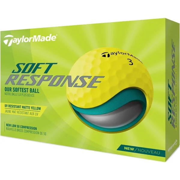 TaylorMade 2022 Soft Response Yellow Golf Balls DZ