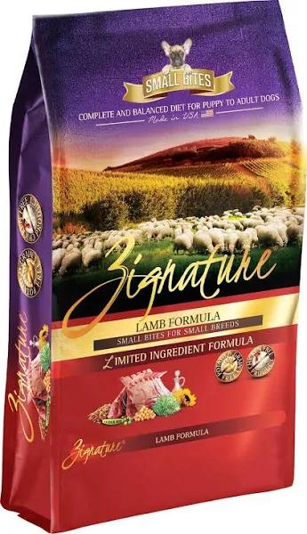 Zignature Grain Free Lamb Small Bites Formula Dry Dog Food 5.66kg