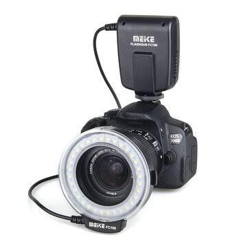 FC-100 Manual Led Macro Ring Flash Video Light For Canon For Nikon Digital DSLR Camera