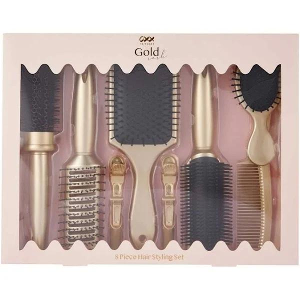 OXX Haircare 8 Piece Gold Rush Hair Styling Set